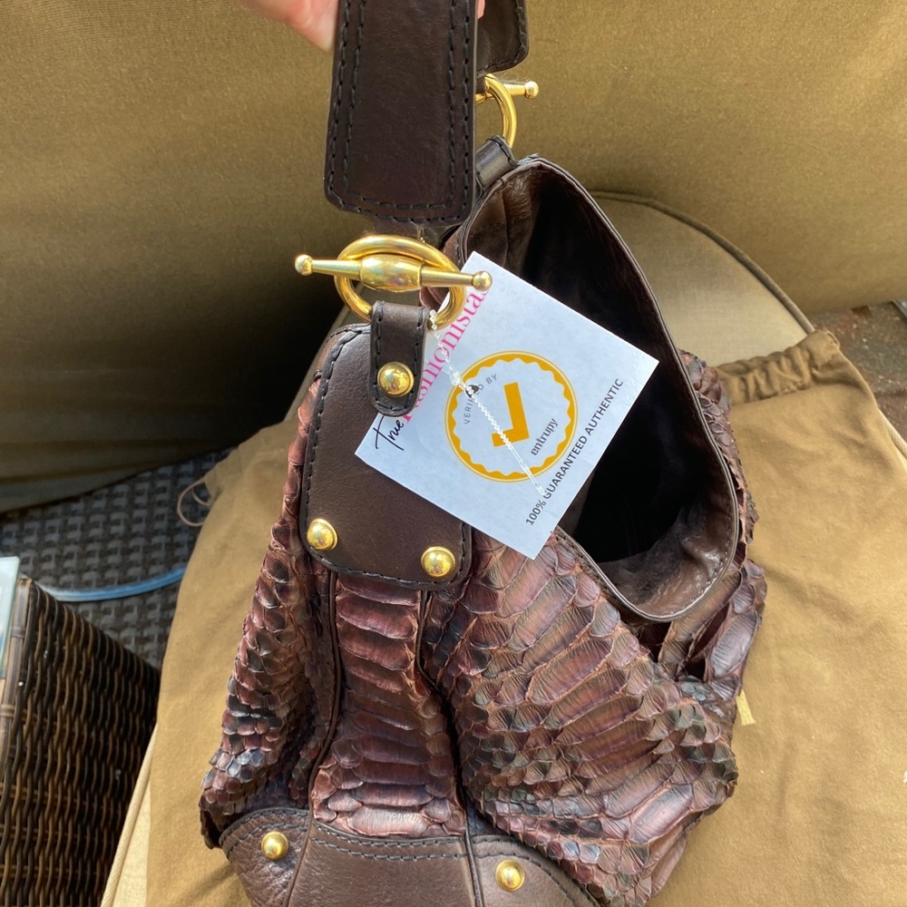 Authentic Gucci rare python bag/purse - Picture 4 of 13